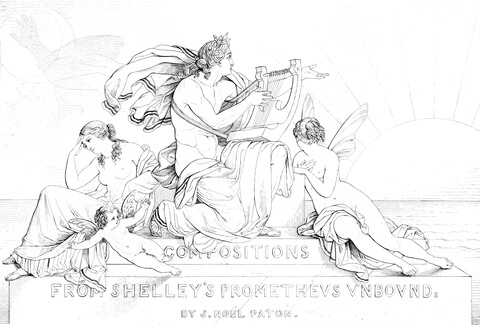 Title Page   Shelley, Prometheus Unbound Coloring Page